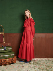 Hazel Scallop Maxi Dress
