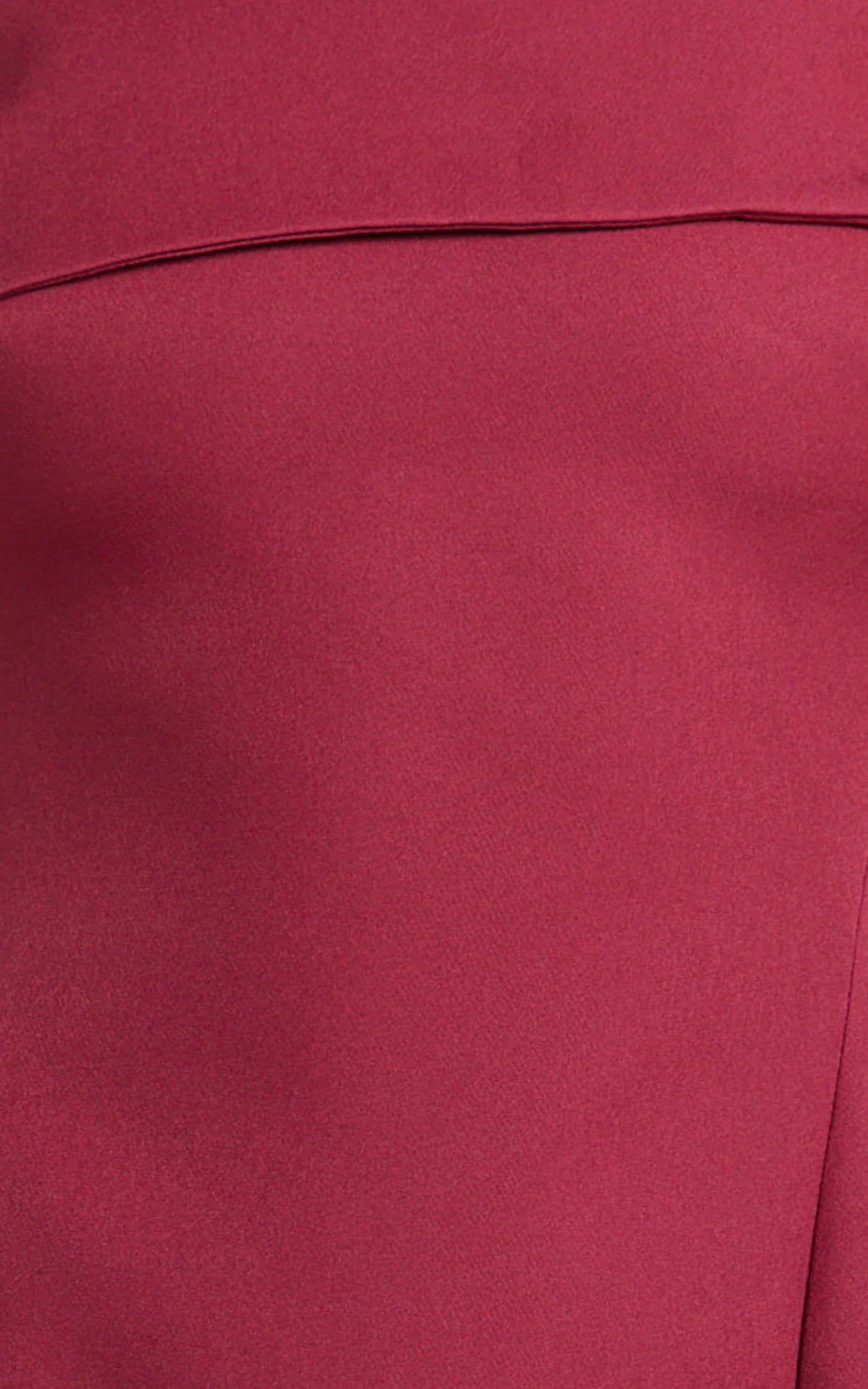 Cecilia Mini Dress - Off Shoulder Tie Detail Dress in Wine