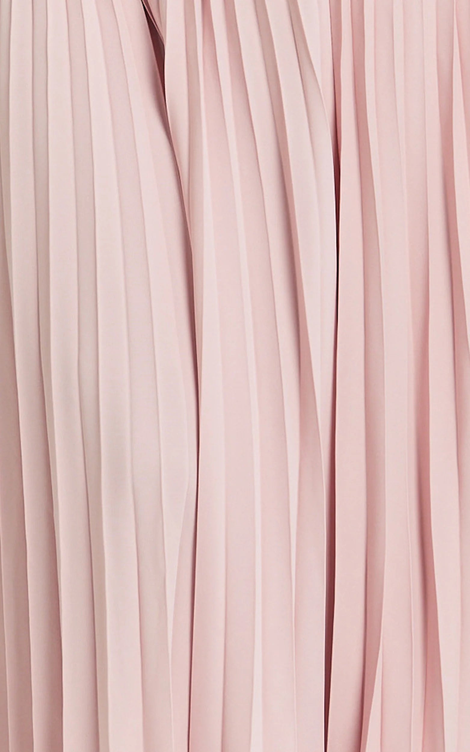 Loretta Maxi Dress - Contrast Halter Neck Pleated Dress in Pink