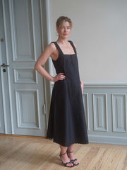 Breezy Embroidered Dress Black