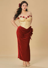 Curve & Plus Wild Rosa in Spain Corset Dress