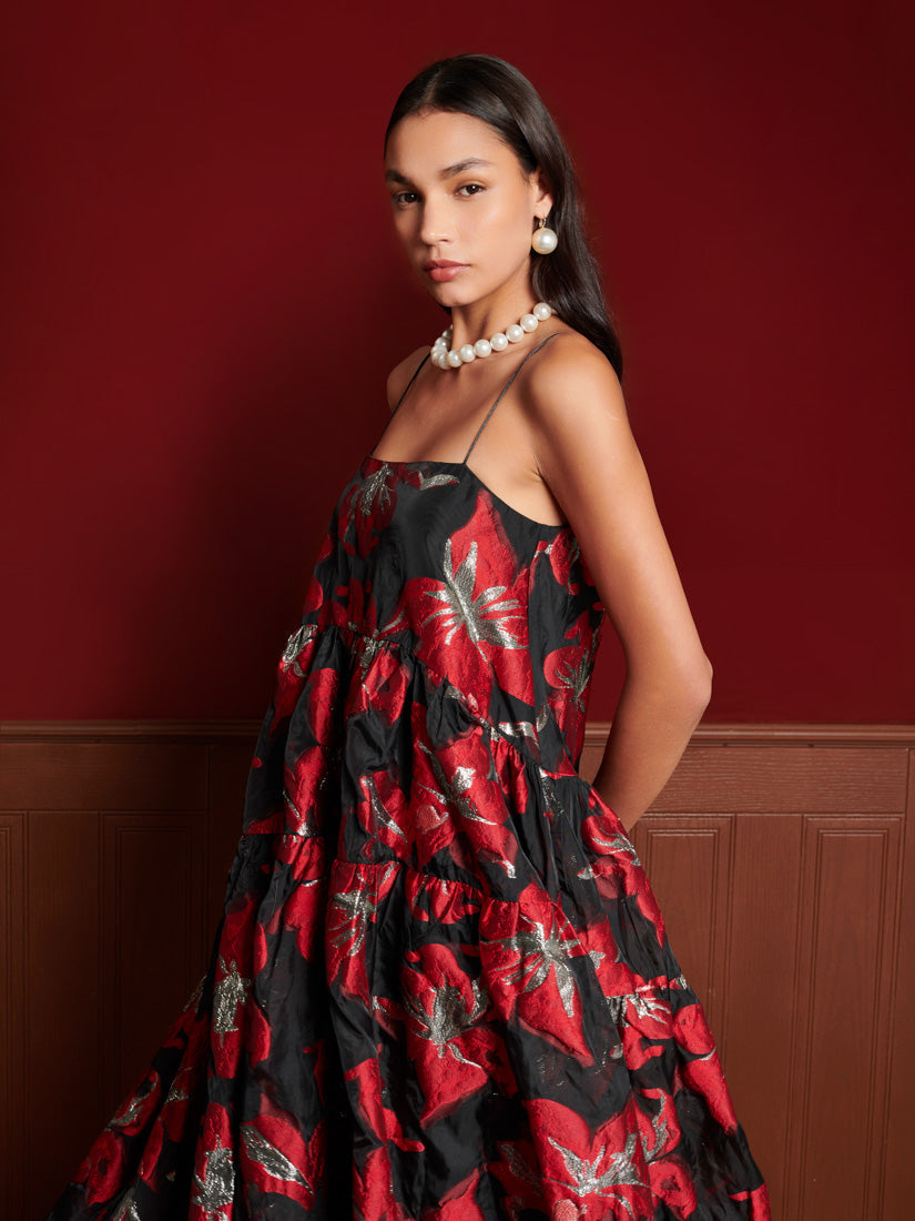 Budapest Jacquard Cami Dress