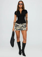 Cottesloe Blouse Top Textured Black