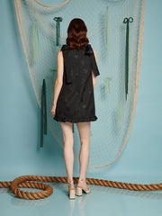Bateau Bow Mini Dress