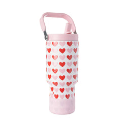 Hearts on White - 30oz TrekPivot