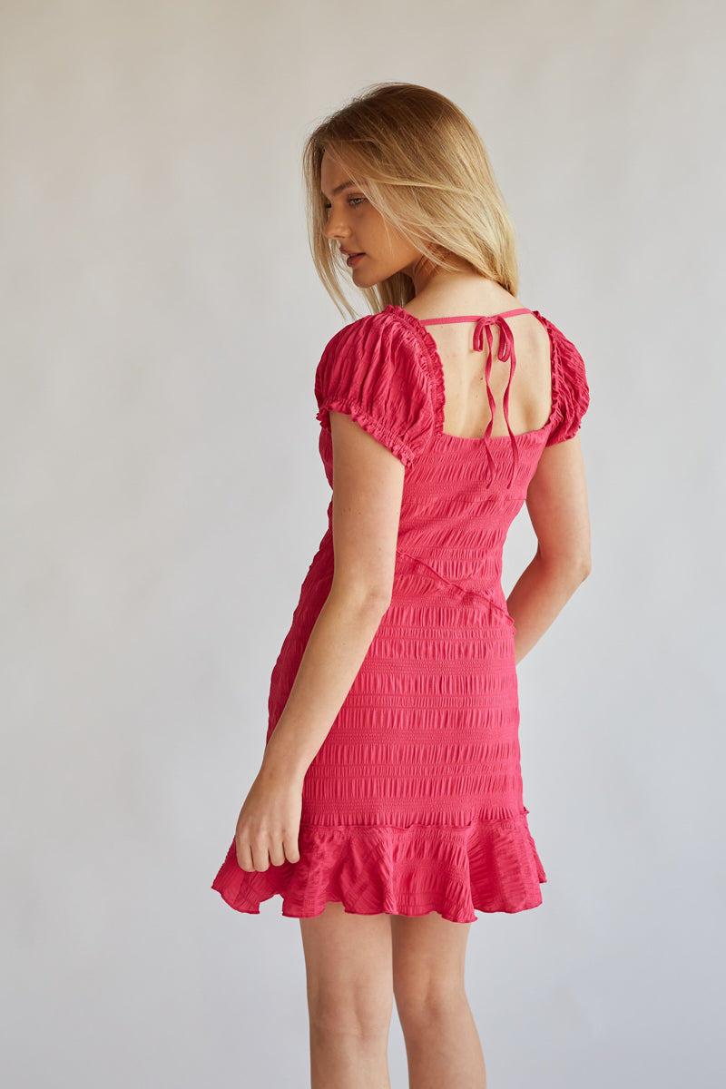 Jenna Puff Sleeve Mini Dress